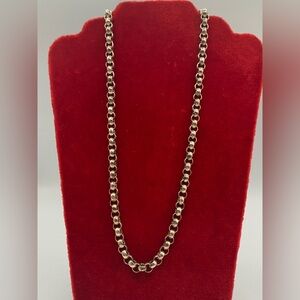 Sterling Silver Euro Bolt Chain